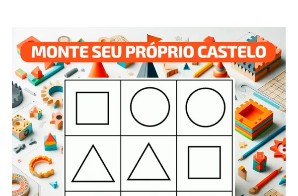 Página do Mestre das Formas pra recortar e montar um castelo